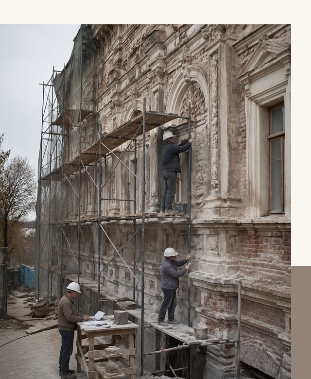 Реставрация объектов культурного наследия под ключ в Тутаеве